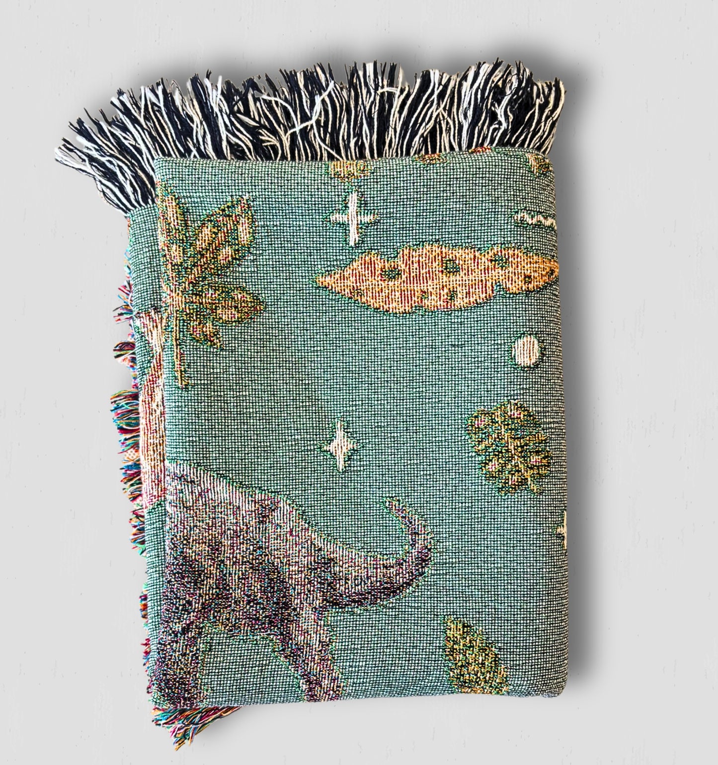 Kids Dinosaur Adventures - Kids Cottagecore Dino Woven Blanket